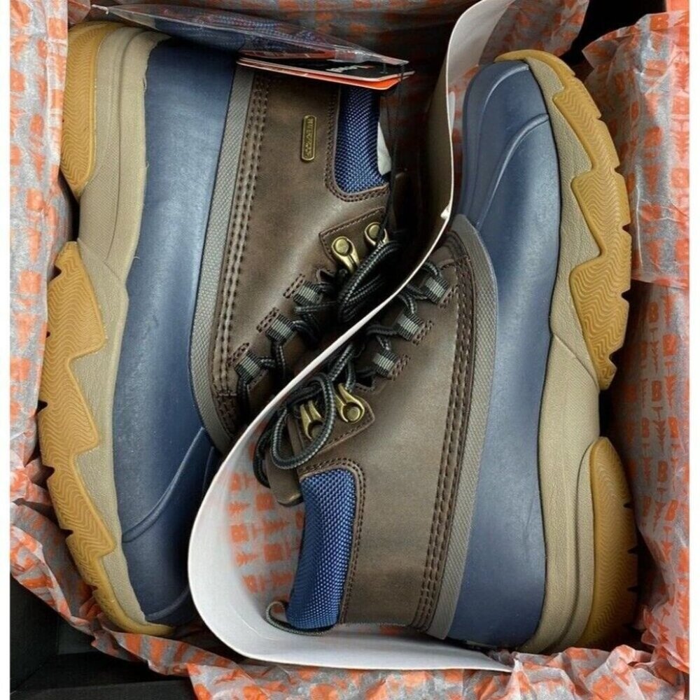 Bass Outdoor Sz 5 Field Duck Mid Boot Women Brown Blue Waterproof New